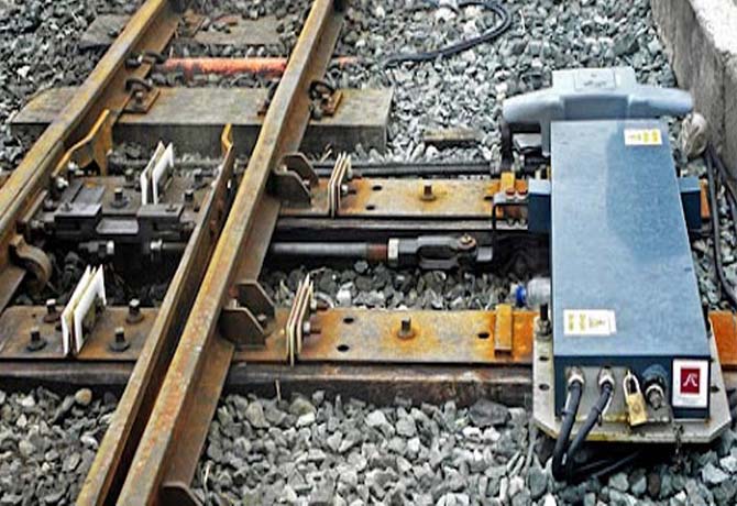 Point Machine made in South central railway
