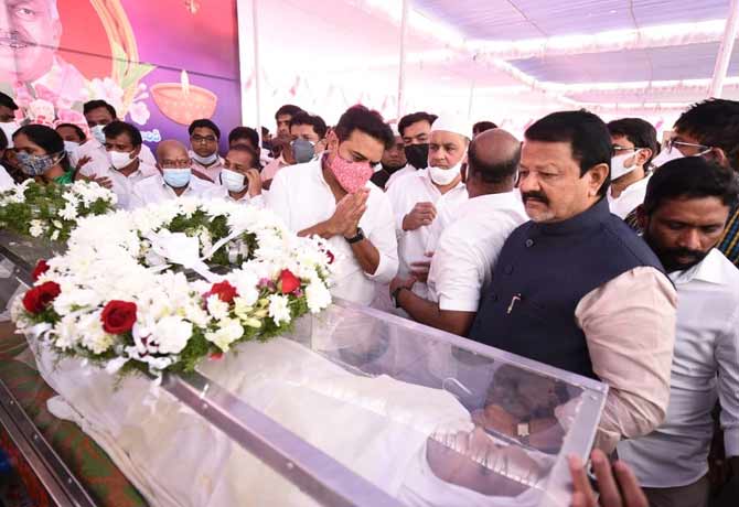 KTR condolence to Fariduddin