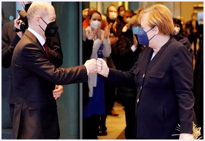 Olaf Scholz takes over as Germanys new chancellor