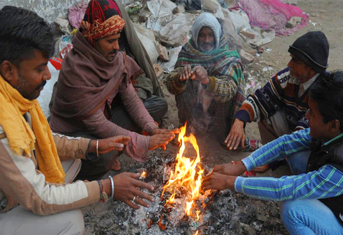 Severe cold waves in Northwest India