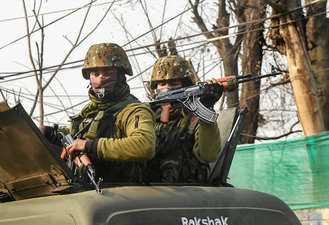 Four militants were killed in two encounters