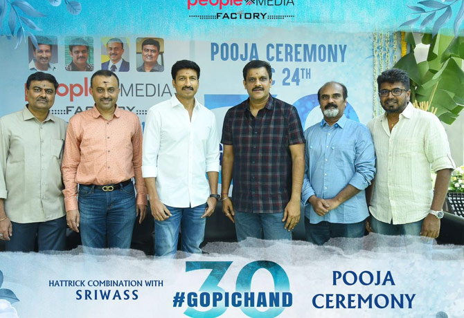 Gopichand and Sriwass new movie Launched