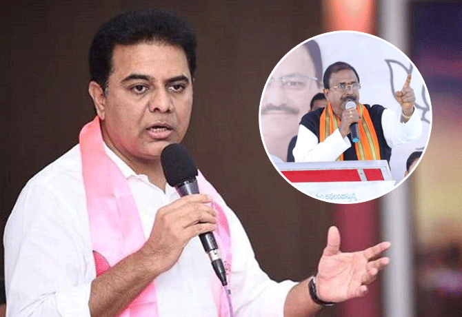 KTR counter to Somu Veerraju over liquor comment