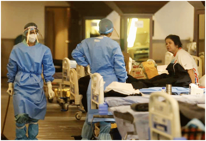 Medical treatment for omicron victims within facilities