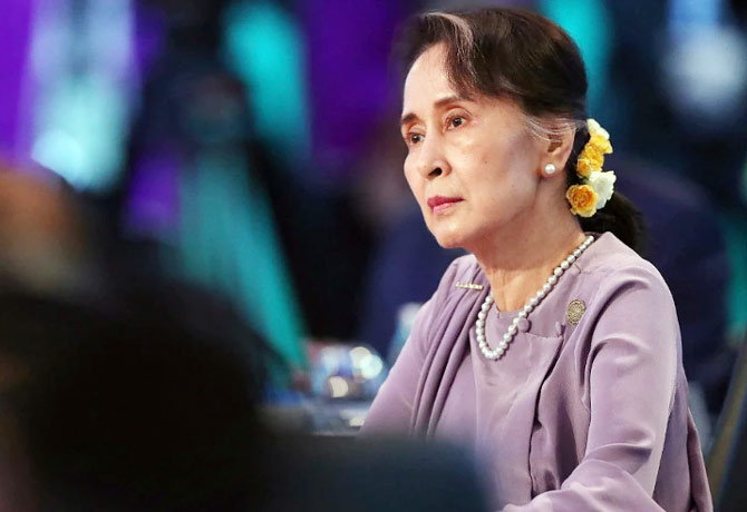 Suu Kyi was jailed for three years in another case