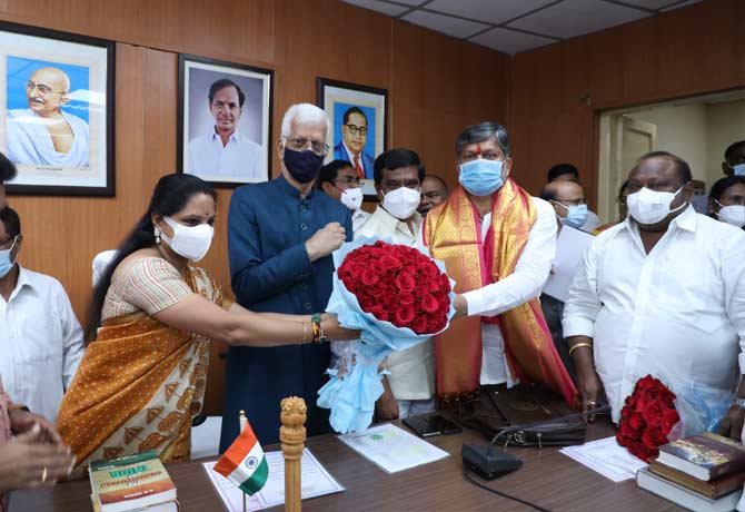 Ramana sworn as MLC in assembly