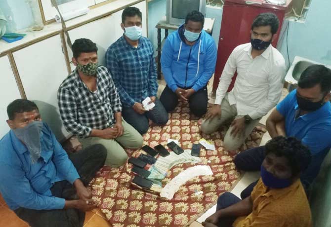 Seven arrested for poker game
