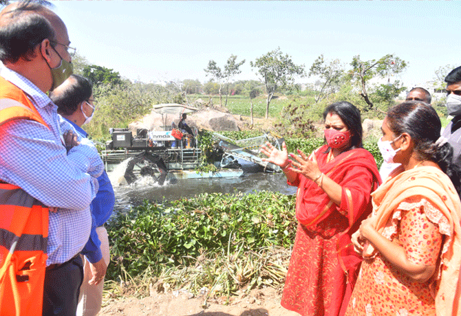 Hyd Mayor inspection of Langar Houz Lake And Huda Park