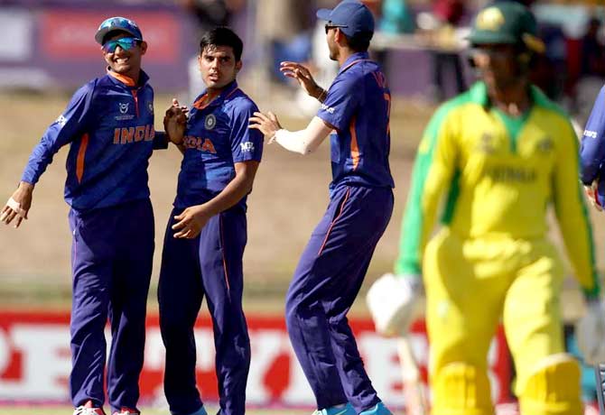 U-19 World Cup Semifinals: India beat Aus by 96 runs