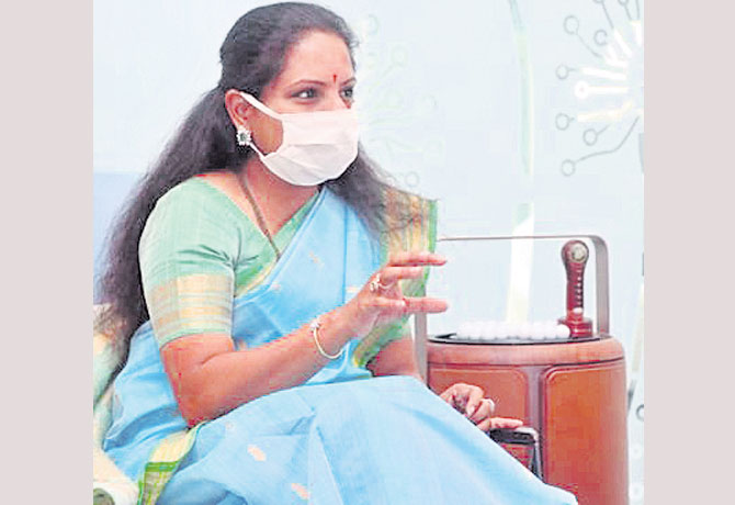 MLC Kavitha condeme Manickam Tagore's remarks