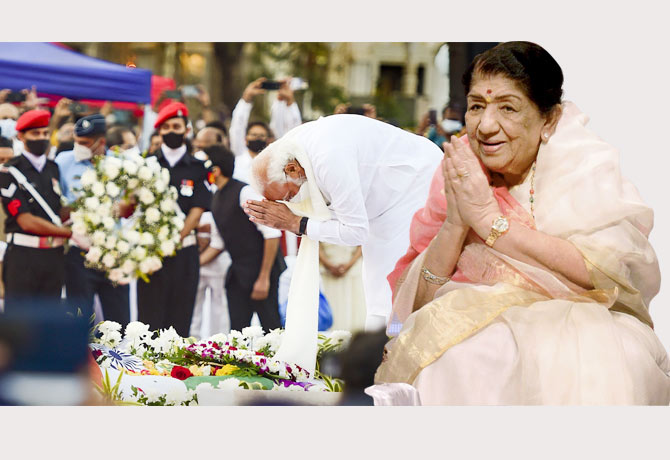 Leading singer Lata Mangeshkar passed away