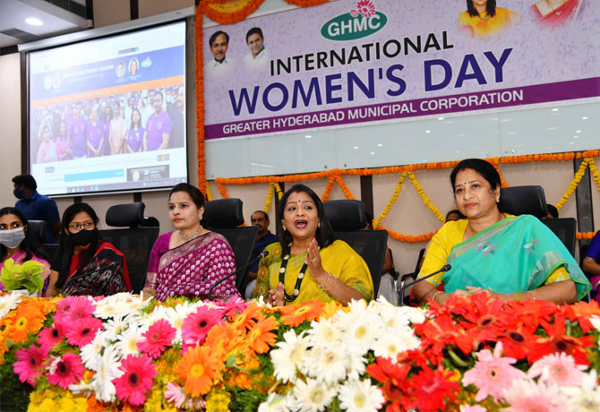 International Women's Day celebrated in GHMC Office