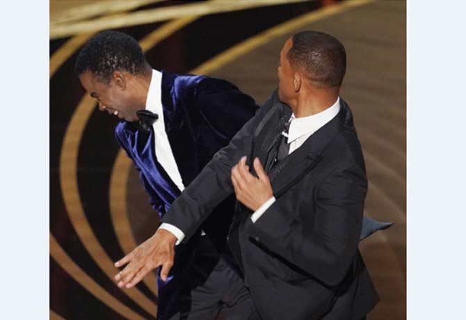 Will Smith Slaps Chris Rock Over Joke About Wife At Oscars