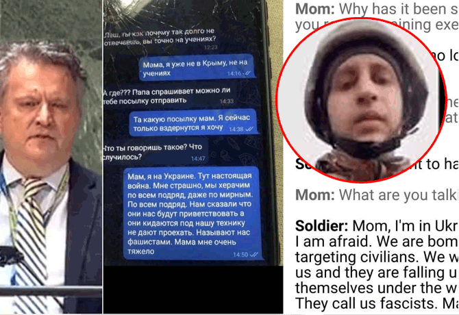 Russian soldier final text messages