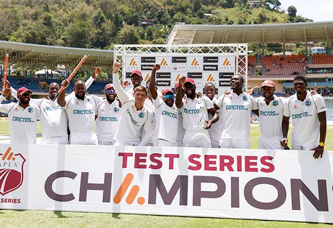 West Indies win Test Series with 1-0 against ENG