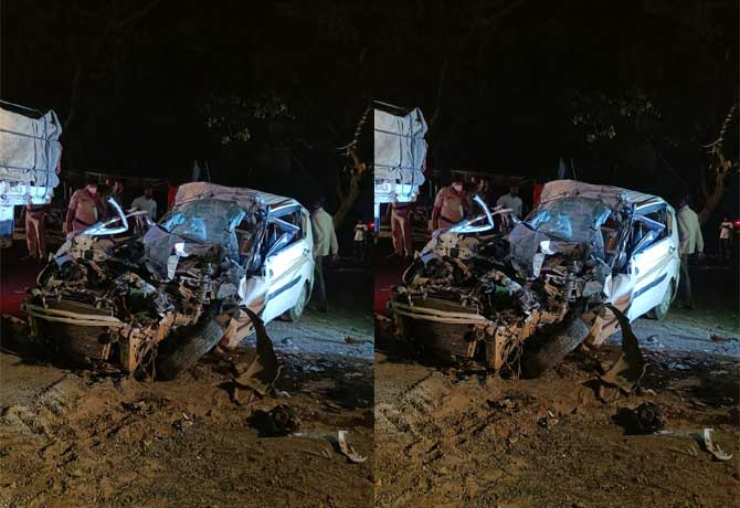 Two Members dead in Car accident