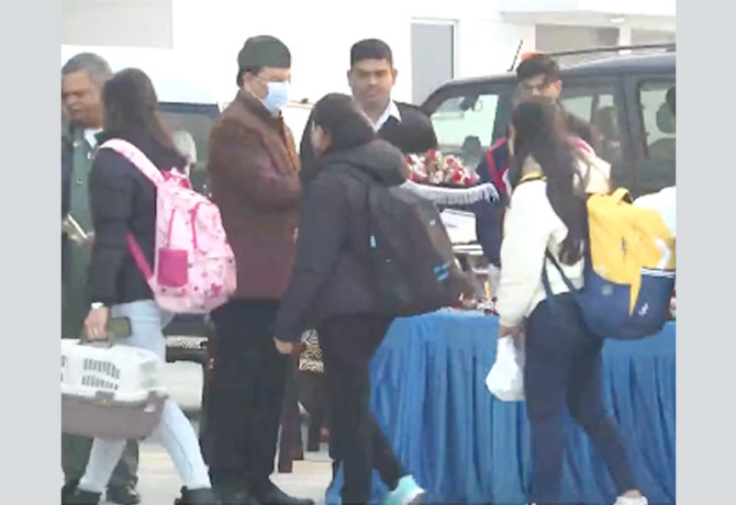 C-17s arrived in Delhi with 420 students from Ukraine
