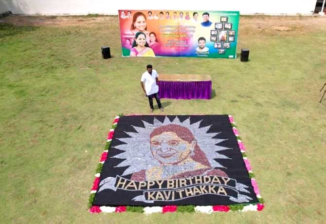 Pabba Sai Prasad Special birthday Wishes to MLC Kavitha