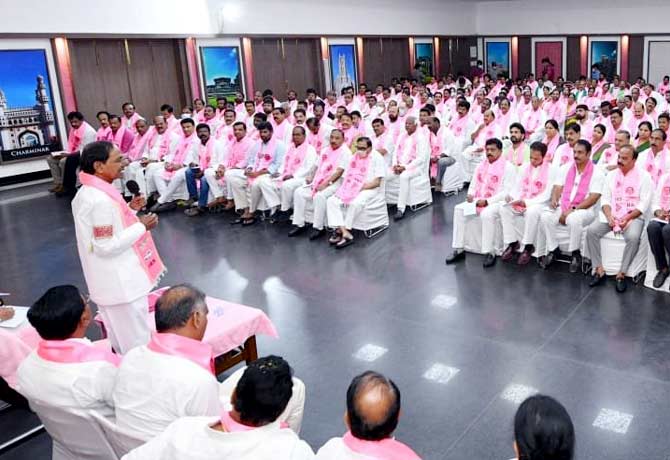 TRS general meeting at Telangana Bhavan