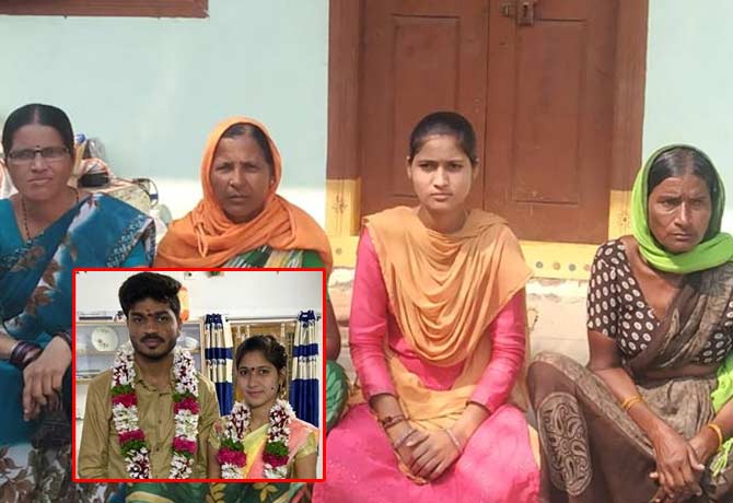 Wife strike for husband in warangal