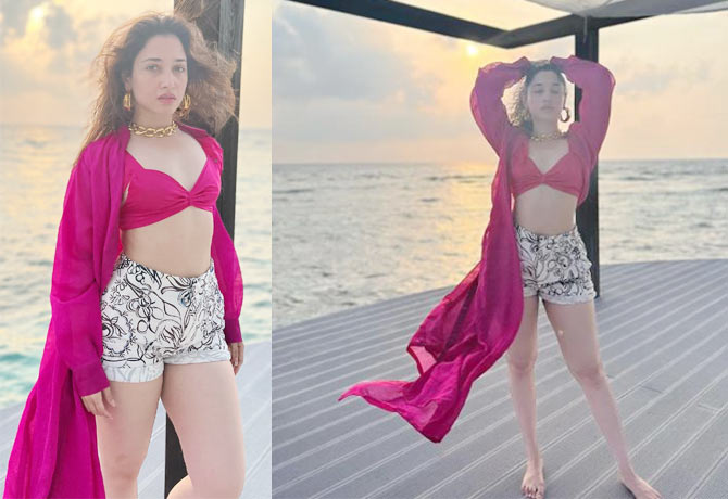 Tamanna is enjoying in the Maldives