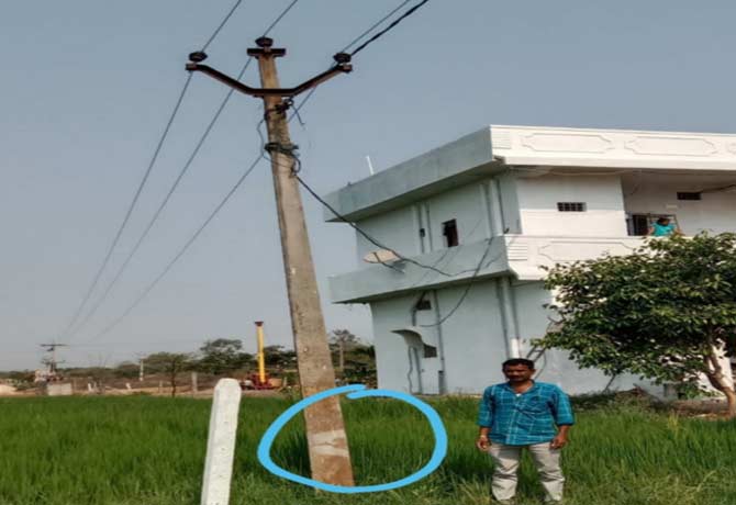 Power official neglect on damage of poles