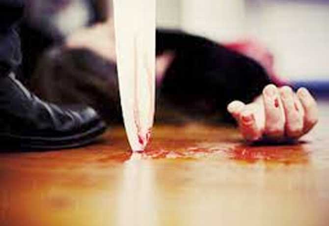husband who cut his wife's throat with knife