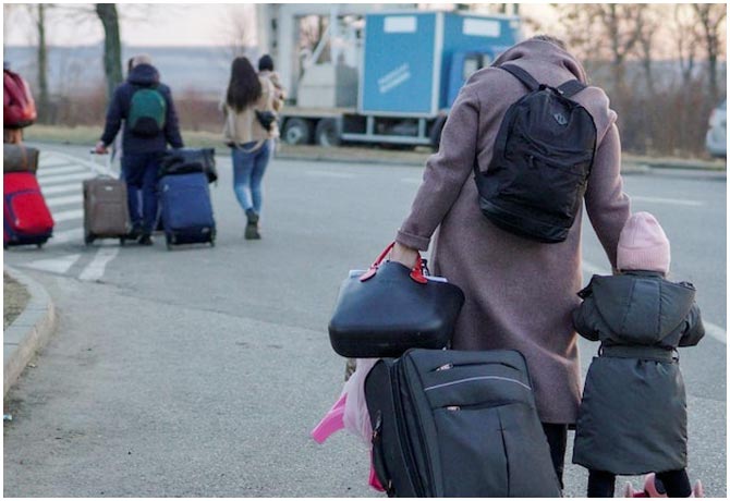 55 lakh people have left Ukraine