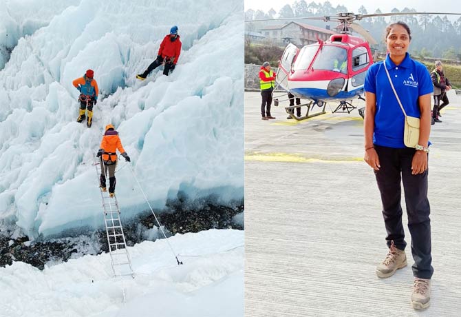 Anvita Reddy climbs Everest