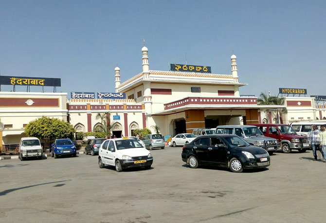 Nampally railway station closed