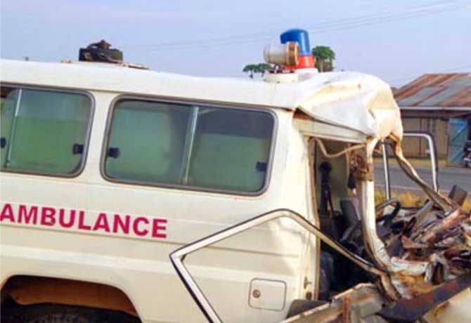 Ambulance collided with a lorry: Patient died