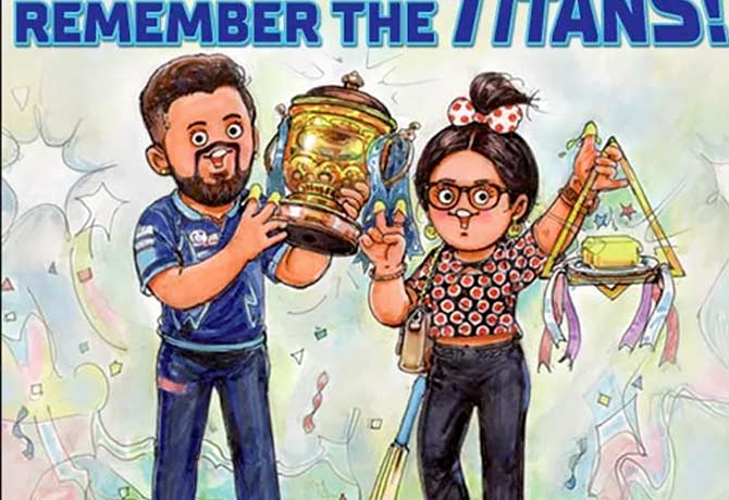 Amul Girl Congratulates Gujarat Titans for winning IPL 2022