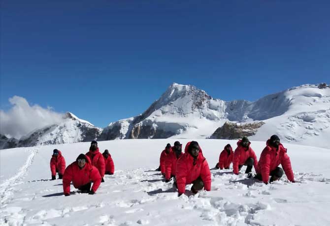 ITBP Create New Record in Yoga Practice