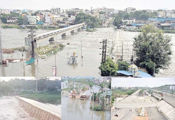 Heavy flood water into Musi river