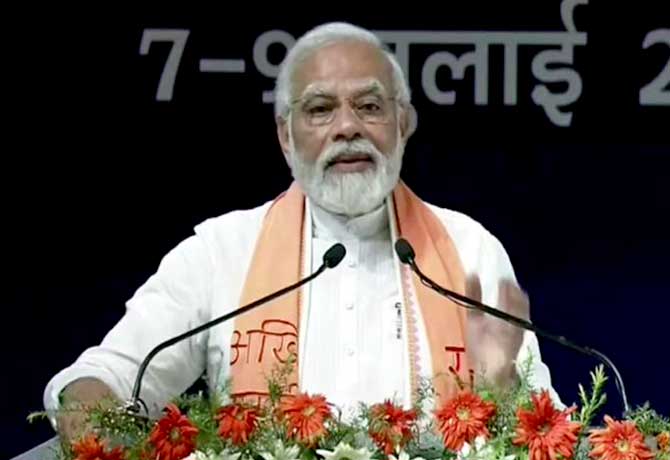 PM Modi Addressing on NEP in Varanasi