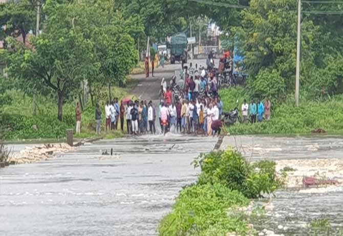 Moyatummeda vagu flowing at Baswapur