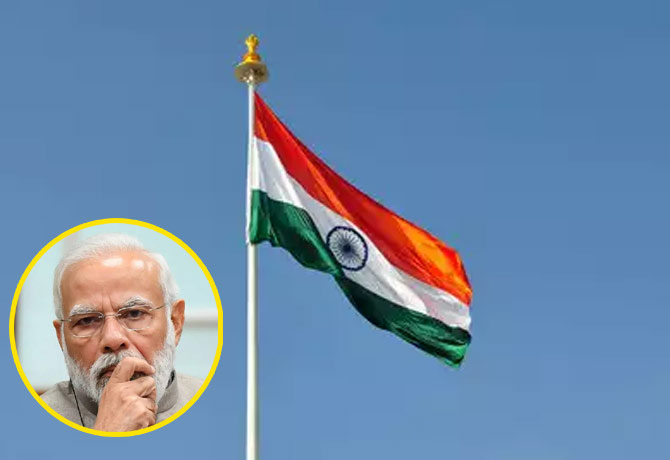 China company make flags of India