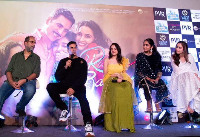 'Raksha Bandhan' Team Promotions in Hyderabad