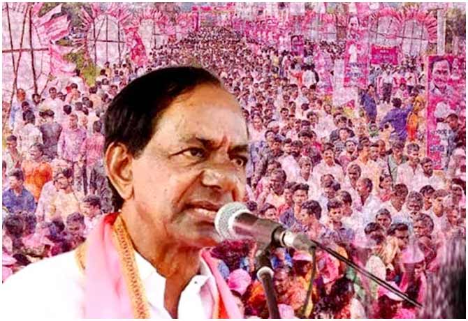 CM KCR reached Munugodu Praja Deevena Sabha