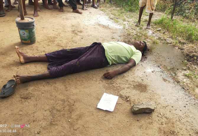 Deputy Sarpanch murder by maoist in cherla