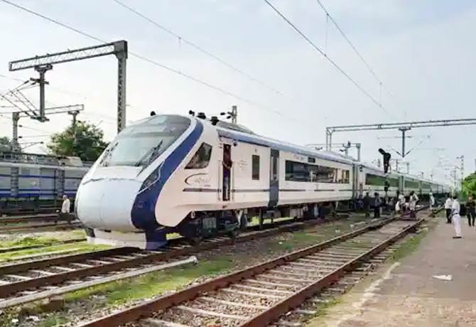 Vande Bharat train speed of 180km per hour recorded in trial run