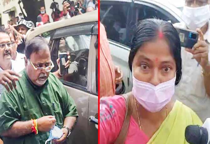 woman threw shoe at Partha Chatterjee