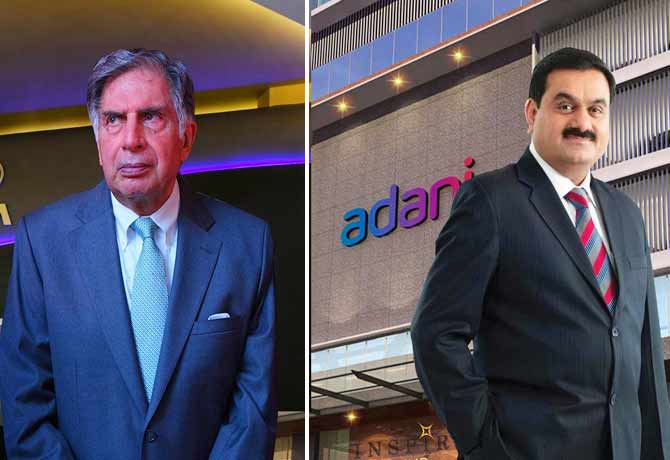 Adani group overtakes Tatas
