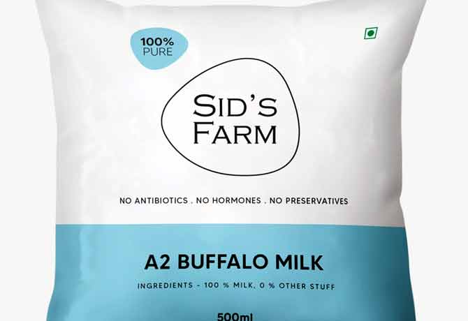 SID's Farm increased rs 2 on Milk
