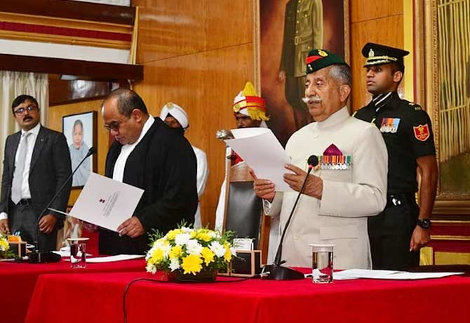 BD Mishra sworn in as Governor of Meghalaya