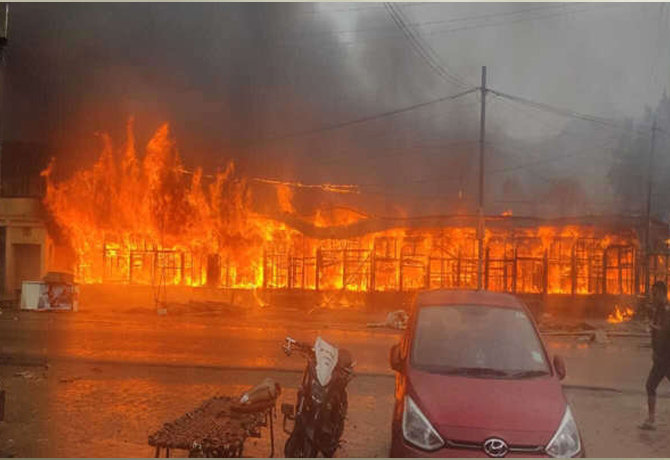 700 shops gutted Massive fire in Arunachal Pradesh