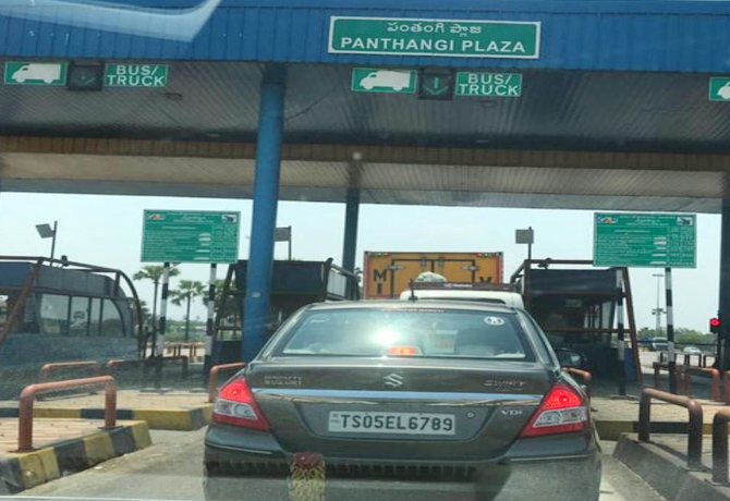Heavy gold seizure near Panthangi toll plaza