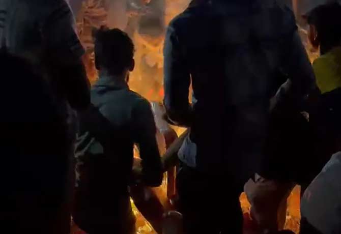 Fire accident in movie theater in Tadepalligudem