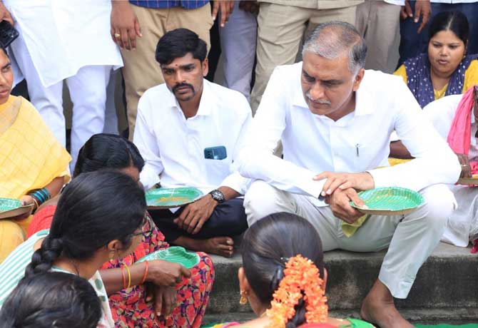Harish rao campaign in Munugode by poll