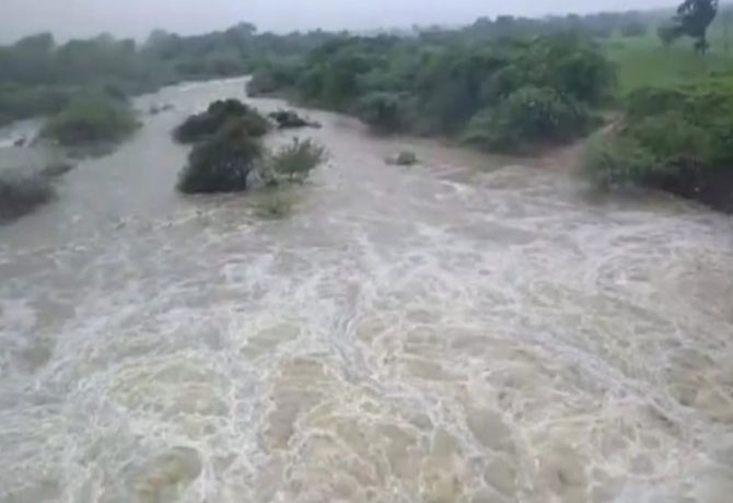 Heavy rain in Vikarabad